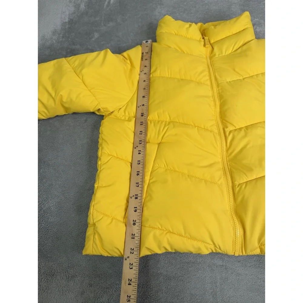 Abercrombie & Fitch Quilted Puffer Jacket Women's Size Medium Yellow - Picture 9 of 10
